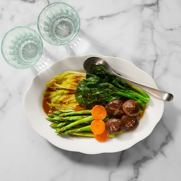 เมนูผัดน้ำมันหอย ผัดผักสี่สหาย