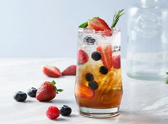 ชามะนาวบลูเบอร์รี่โซดา