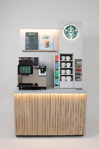 We Proudly Serve Starbucks