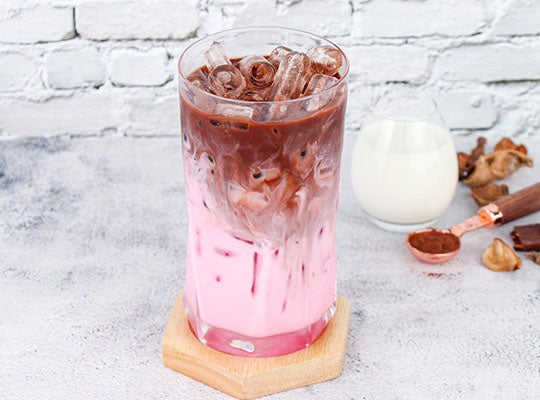 สูตรชงโกโก้ เมนูโกโก้เย็นนมชมพู