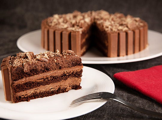 เค้กช็อกโกแลตหน้านิ่ม - เค้กช็อกโกแลตคิทแคท