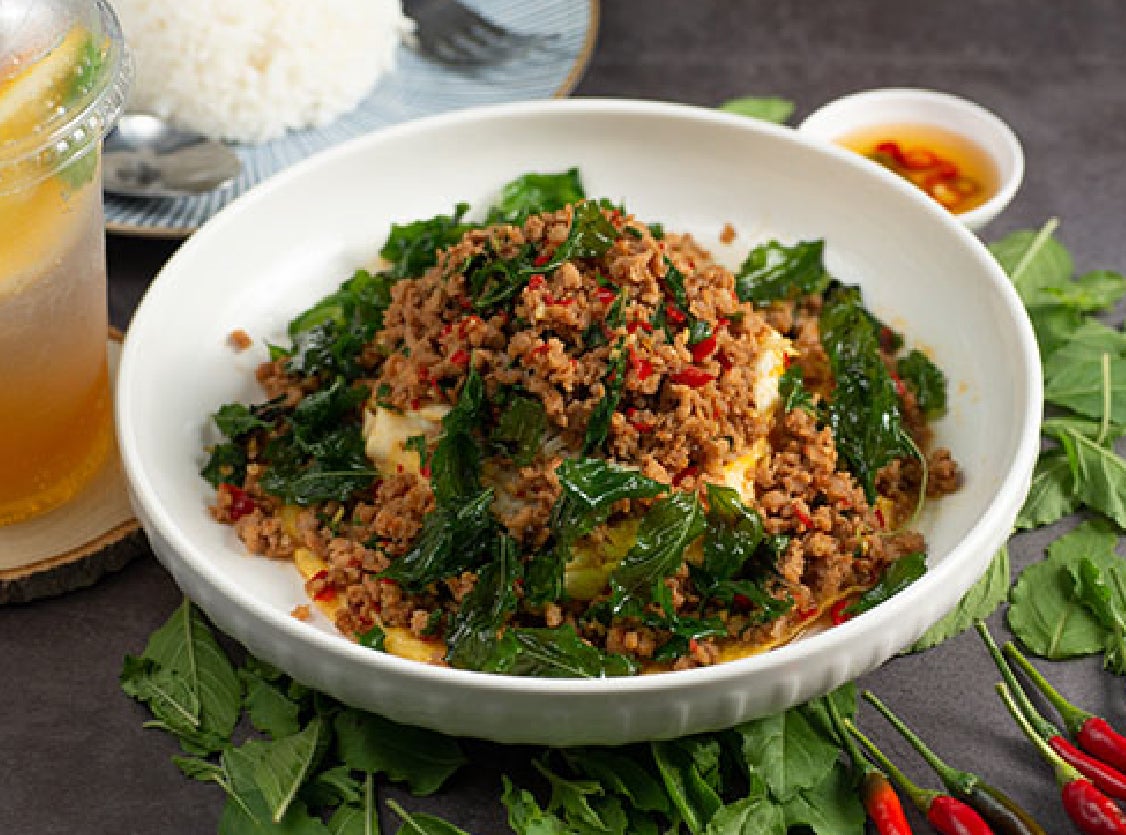 ผัดกะเพราหมูสับ