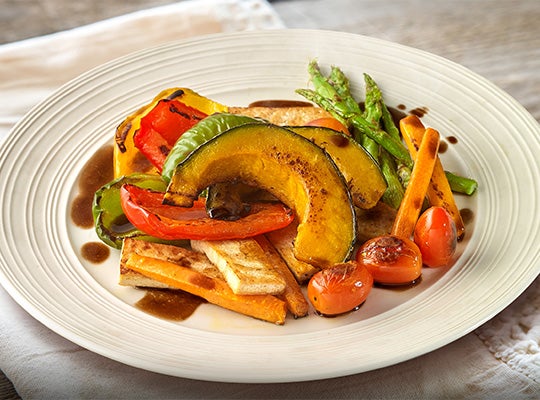 เมนูอาหารเจสลัดผักย่าง