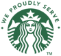 We Proudly Serve Starbaucks