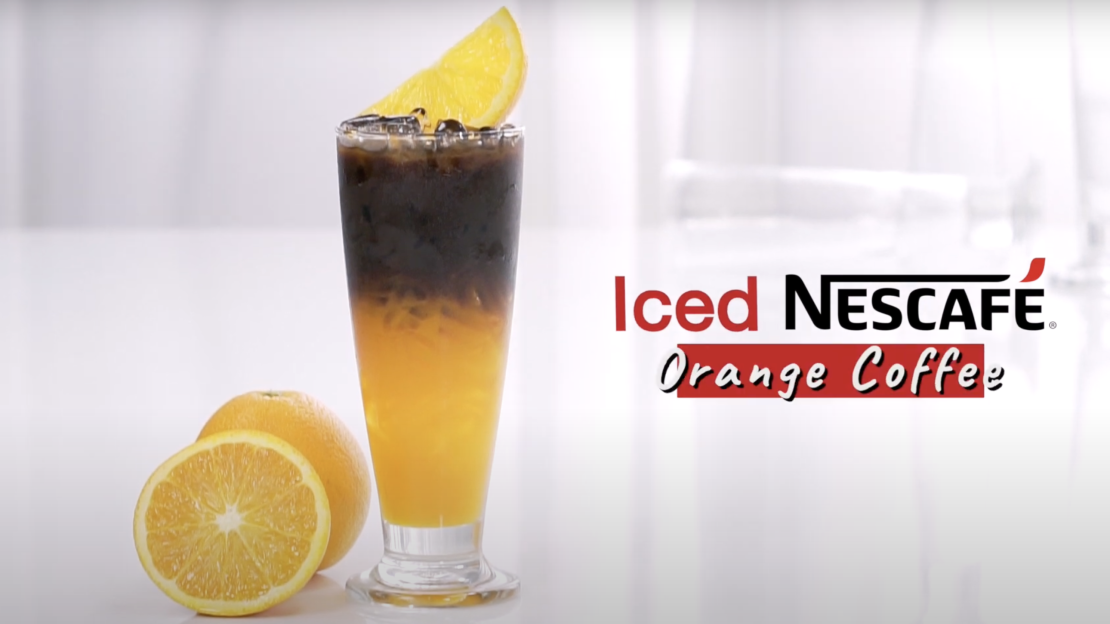 เนสกาแฟเย็นน้ำส้ม(Iced NESCAFÉ Orange Coffee)