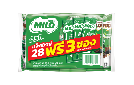 ไมโลซอง 3in1 แอคทิฟ-โก ชนิดซอง 23 กรัม x 28 ซอง