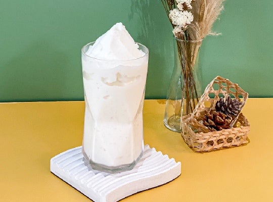 มะพร้าวปั่นนมสด