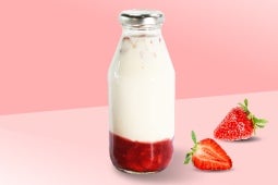นมเกาหลีรสสตรอว์เบอร์รี่ ขวดขนาด 220 มล