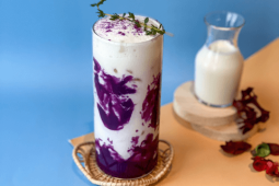 มันม่วงนมสด เมนูเครื่องดื่มชงง่าย สูตรหวานมัน