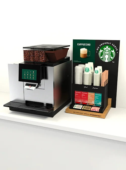 Self Serve Short (Counter-Top) ขนาดพื้นที่บน Counter ที่แนะนำ